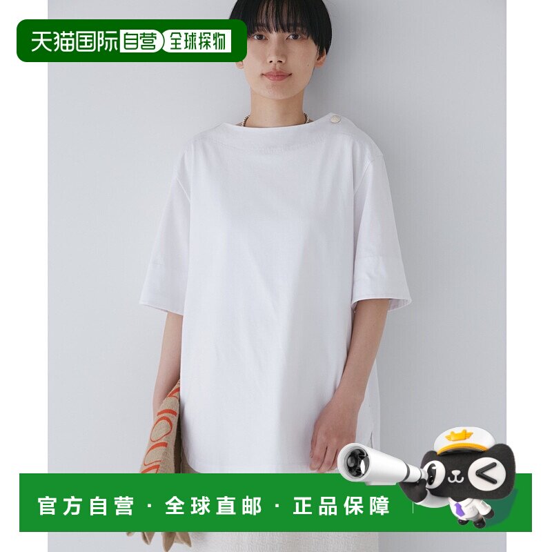 1h可退 日本直邮HUMAN WOMAN 女士高领船领短袖T恤 0773260703