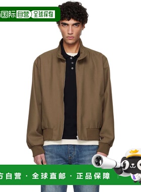 1h可退 香港直邮A.P.C. 男士 卡其色拉链夹克 PSALPH32047