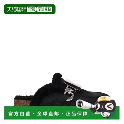 自营 Jw Anderson Leather Men's Slipper - black 美国奥莱直发