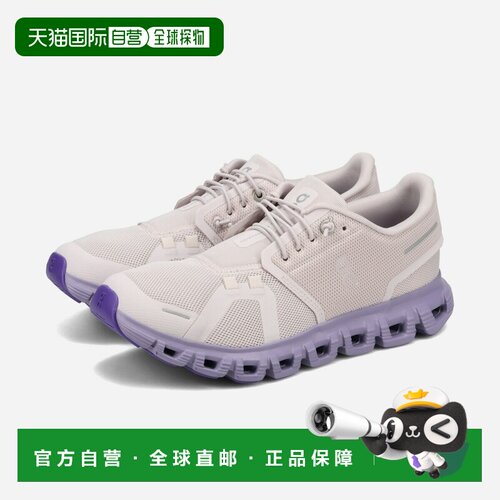 日本直邮ON CLOUD 6 女士低帮运动鞋 ETHER/TYRIAN 紫色 3WF10065