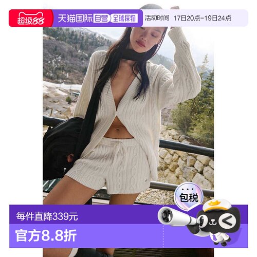 香港直邮alo yoga Cable Knit Short Winter Bliss系列 粗针织舒
