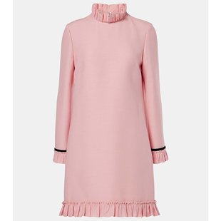 000276 Valentino 华伦天奴 女士 绉纱高级定制迷你连衣裙