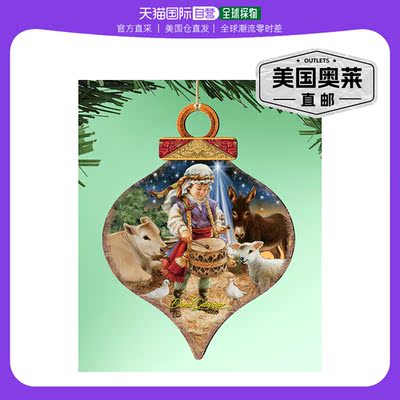 Designocracy 小鼓手男孩木饰品 2 件套 Dona Gelsinger 假日 -