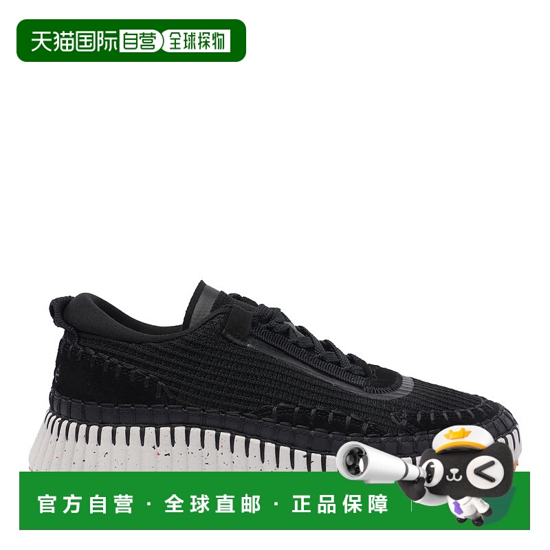 1h可退 香港直邮CHLOÉ 女士运动鞋 C22S579Y0001 CO 黑色 Nama Sn