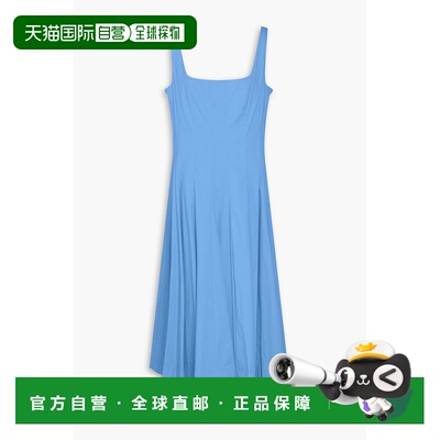 付款1h内可退 香港直邮Staud 女士 Wells 棉混纺中长连衣裙 90729