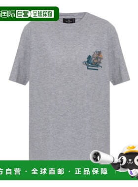 1h可退 香港直邮ETRO 女士T恤 WRMA0005AR477S8290 SS2026 灰色 T