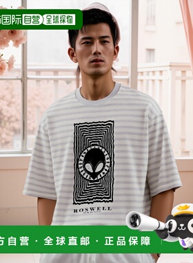 1h可退 日本直邮ESSAY 男士原创影子条纹T恤 ES20TS04新款