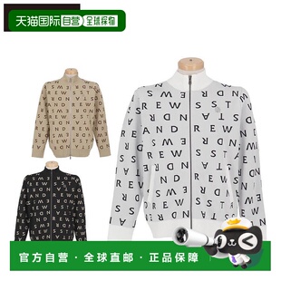 日本直邮St. Andrews 男士Logo提花长袖全拉链针织衫(042-527205