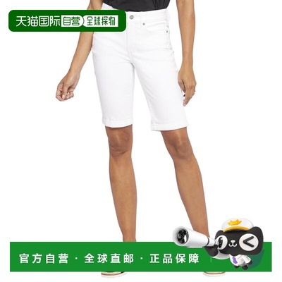 自营NYDJ Petite Briella Optic White Short - white 美国奥莱直