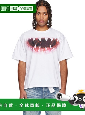 香港直邮Diesel 迪赛 男士 白色 T-Boxt-T25 T 恤 A196170PLAT