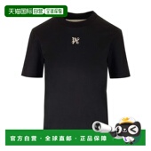 香港直邮Palm Angels 女士 1h可退 Monogram 棕榈天使 黑色 恤