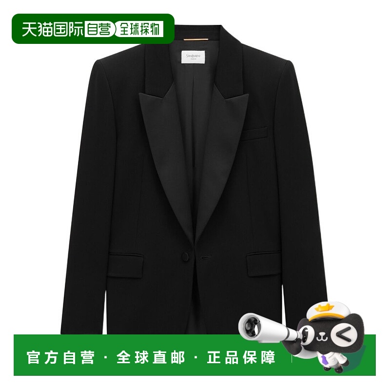 香港直邮Saint Laurent 长袖西装外套 818718Y7E63羊毛