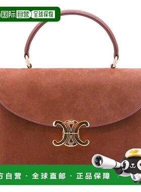 1h可退 香港直邮Celine 思琳 女士 NINO 棕色中号牛巴革手袋 1175