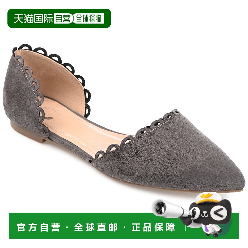 自营journee collectionJezlin 女式仿麂皮尖头鞋 D'Orsay - 绿色