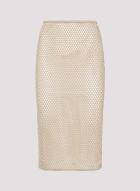 PRADA 女士半身裙 31143SOOO16NDF0065 SS2025 卡其色