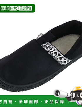 自营 isotoner女士 Sienna 再生细绒面革封闭式后背拖鞋 - 黑色