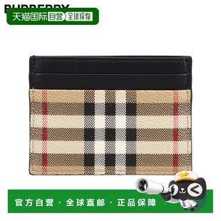 Card Holder Beige 日本直邮Burberry Check Women Che Vintage