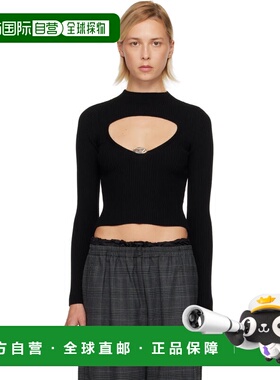 1h可退 香港直邮潮奢 Diesel 迪赛 女士 黑色 M-Olina 毛衣 A1890