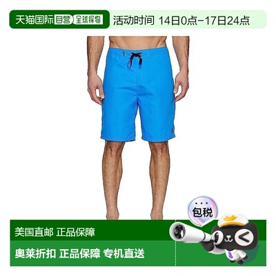 自营Hurley One And Only 2.0 Boardshorts Men's Blue Drawstrin