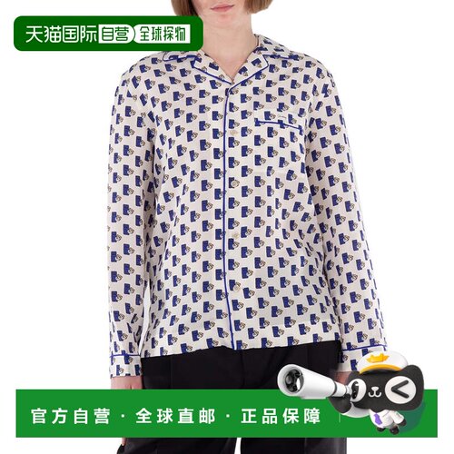 自营Burberry Postbox丝绸睡衣衬衫-骑士ip图案 美国奥莱直发