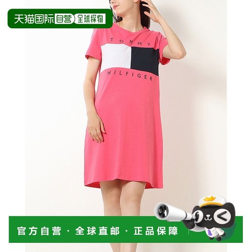 日本直邮TOMMY HILFIGER 彩色拼接印花短袖连衣裙 [TO3203EW09546