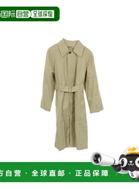 日本直邮中古Burberry博柏利男A级95新trench coat风衣帆布外套浅