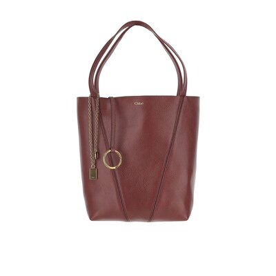 CHLOÉ 女士手提包 C25SS811N846AW AW2025 红色 Spin 托特包