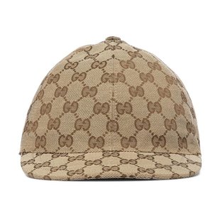 潮奢 Gucci 古驰 女童 GG Supreme 帆布帽子童装 003683