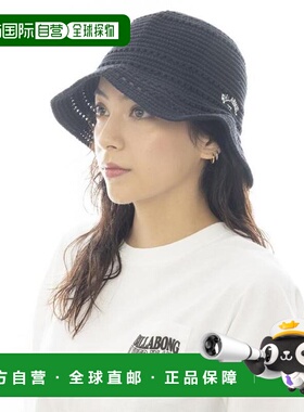 日本直邮BILLABONG 棉钩织帽 BF013921 [BLK] 女士款 黑色 帽子