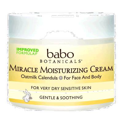 香港直发Babo Botanicals面霜保湿含天然金盏花油舒缓燕麦精华57g