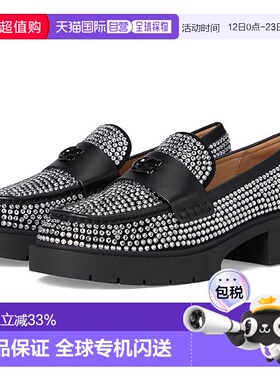 1h可退 香港直邮Coach 蔻驰 女士 Leah 水晶便鞋 black黑色 舒适