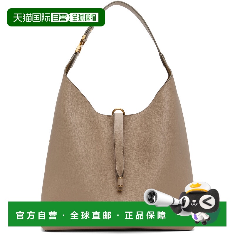 香港直邮潮奢 Chloe 蔻依 女士 灰褐色 Marcie 托特包 CHC24SS630