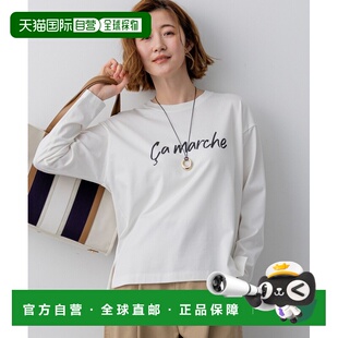 1h可退 日本直邮Ca marche 女士 长袖纯棉logo T恤 KKWOLS0235