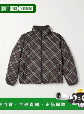1h可退 Burberry 巴宝莉 男士 雙面格紋 Snowdon 羽絨夾夹克