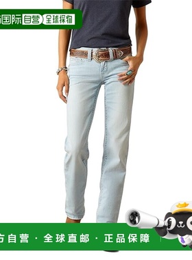 1h可退 香港直邮潮奢 ariat 女士 Zayla 低腰直筒牛仔裤(Claremon