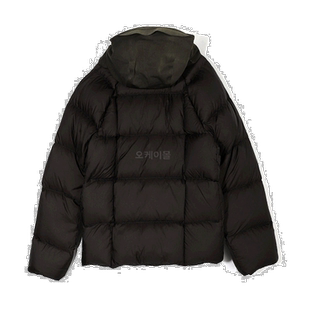 韩国直邮Ten C羽绒服男女款橄榄褐色连帽拉链保暖简约日常时尚