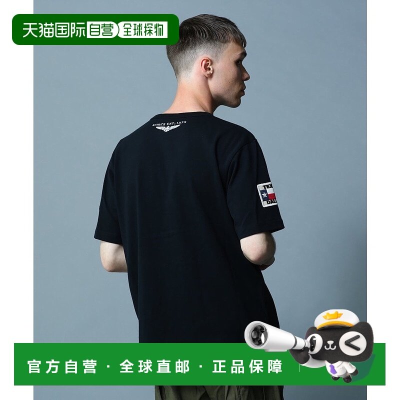 日本直邮AVIREX 托普冈徽章短袖圆领T恤 [AV1129EM017901]