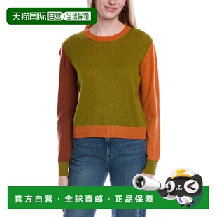 自营Brodie Cashmere Colorblocked Wool & Cashmere-Blend Sweat