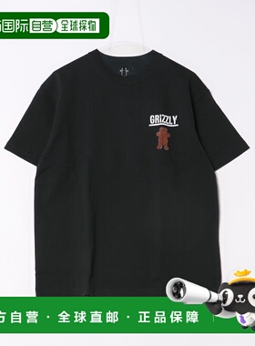 1h可退 日本直邮GRIZZLY 男女通用大码背面印花T恤 G25SS1435