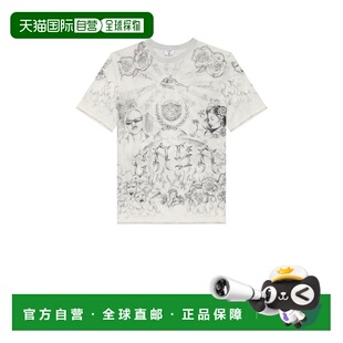 1h可退 香港直邮Casablanca 男士 短袖印花网纱上衣 MS25TP07101