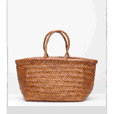 韩国直邮Dragon diffusion小号编织托特包女款棕色手提篮子包8811