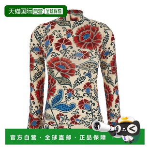 欧洲直邮farm rio 女士 针织衫高领长袖上衣