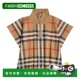香港直邮Burberry 巴宝莉 女童 1h可退 Ginny 格纹羊毛混纺斗篷童