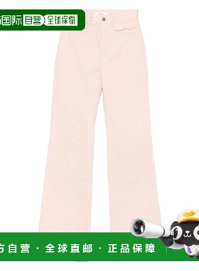 香港直邮CHLOÉ 女士休闲裤 25UDP032526C7 SS2025 粉红色