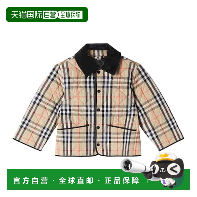 1h可退 香港直邮Burberry 巴宝莉 男童 绗缝夹克童装 colorful花