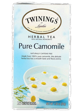 香港直发Twinings川宁草本茶全洋甘菊无咖啡萃取茶包25包37g