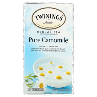 香港直发Twinings川宁草本茶全洋甘菊无咖啡萃取茶包25包37g