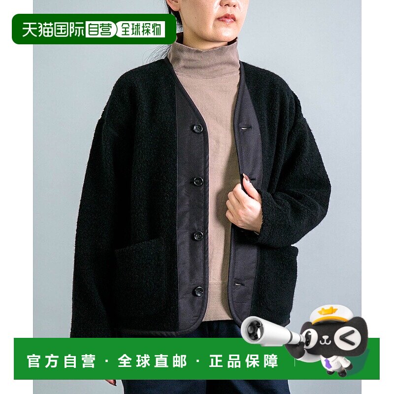 1h可退 日本直邮OMNIGOD 女装 宽松V领开衫 590034N 0