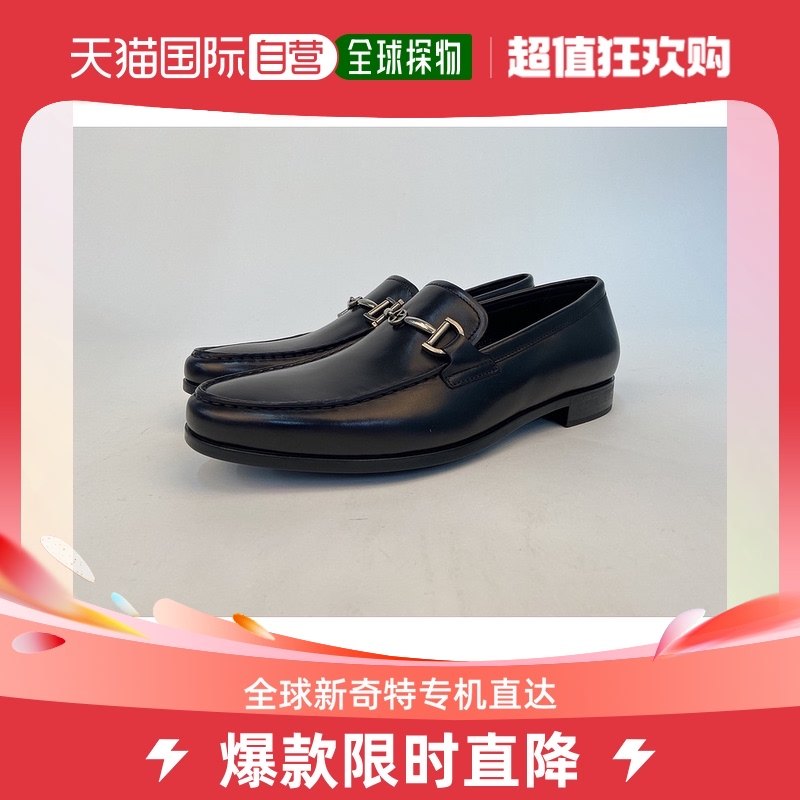 香港直邮GIORGIO ARMANI 男士黑色皮鞋 X2A244-XC157-00002