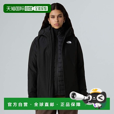 自营欧洲直邮北面 Carto Mono Triclimate 3合1女士连帽外套 THE